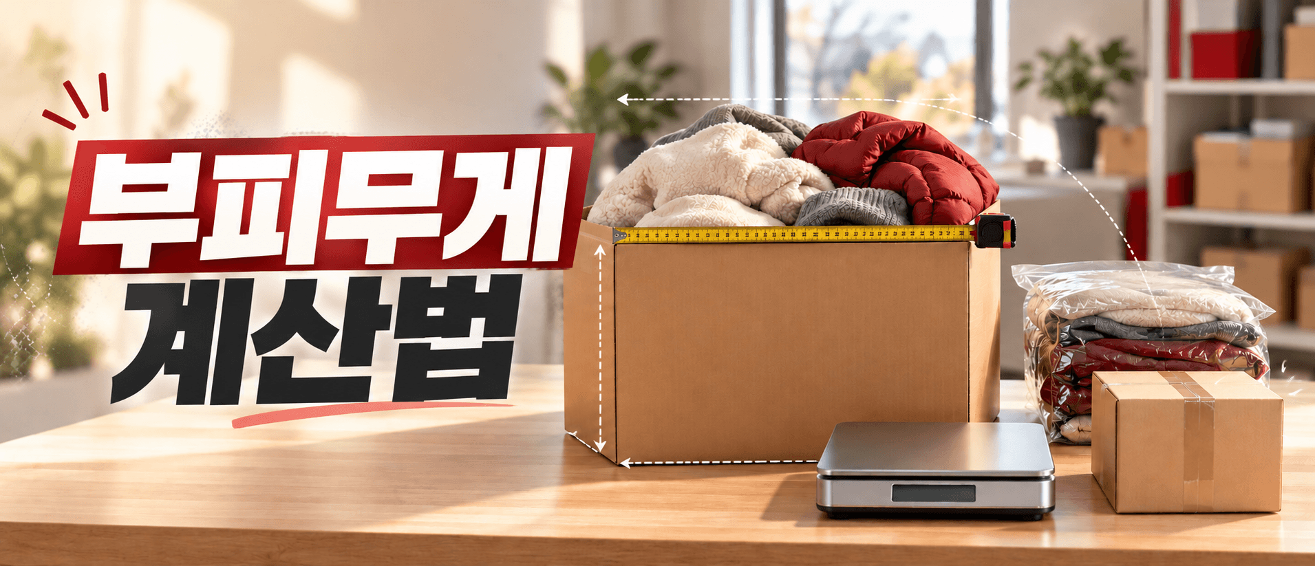 부피무게 계산법 총정리 (2026) — 부피중량 공식과 택배비 줄이는 법
