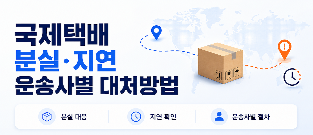 국제택배 분실·지연 운송사별 대처 방법 — 2026년 최신 가이드